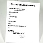 G3 TROUBLESHOOTING MANUAL, BUNDESWEHR ISSUE, IN ENGLISH
