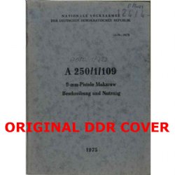 MAKAROV PISTOL OPERATOR MANUAL, DDR EAST GERMAN ISSUE