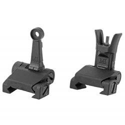 MIDWEST FLIP UP COMBAT RIFLE SIGHT SET, FRONT & REAR BUIS