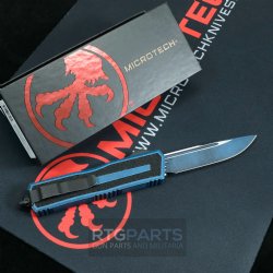 MICROTECH SCARAB II GEN III S/E OTF AUTOMATIC KNIFE, WEATHERED BLUE, 3.9 INCH, 1278-1WBL