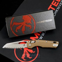 MICROTECH STANDARD ISSUE MSI, S/E, RAM-LOK, POLYMER DARK EARTH, 3.9 INCH, APOCALYPTIC, FULLY SERRATED, 210T-12APPMDE