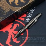 MICROTECH KYROH MINI TITANIUM DLC BOLT-ACTION TACTICAL PEN WITH TRITIUM INSERT 4.8", 403M-TI-DLCTRI