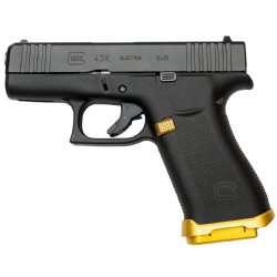 SHIELD ARMS MAGWELL FOR GLOCK 43X/48, ALUMINUM, GOLD