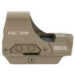 HOLOSUN HS510C REFLEX MRS, RED DUAL RETICLE QR, FDE