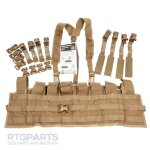 USMC 8-MAGAZINE COYOTE CHEST RIG, NEW