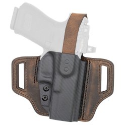 VERSACARRY INSURGENT THUMB BREAK, OWB HOLSTER, RIGHT HAND, FITS SIG P365, DISTRESSED LEATHER AND POLYMER