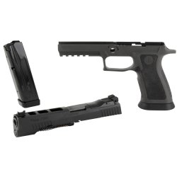 SIG CALIBER X-CHANGE KIT 9MM P320-X5, GRAY FINISH, FIBER OPTIC FRONT & R2 ADJUSTABLE REAR, TWO MAGS