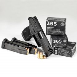 SIG P365 9MM 115GR ELITE V-CROWN JHP, DESIGNED FOR SHORT BARRELS, 20RD BOX