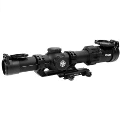 SIG TANGO MSR LPVO 1-6x24 FFP, 30MM TUBE, MSR-BDC6 ILLUMINATED MOA RETICLE, BLACK