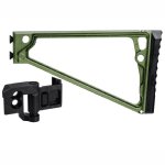 JMAC CUSTOMS TS-8P 1913 FOLDING STOCK WITH RUBBER BUTTPAD, GREEN