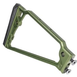 JMAC CUSTOMS TS-8RP 1913 FOLDING STOCK WITH RUBBER BUTTPAD, GREEN
