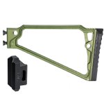 JMAC CUSTOMS TS-8RP STOCK WITH RUBBER BUTTPAD FOR SAM7SF, GREEN