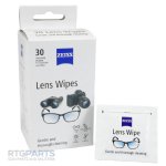 ZEISS LENS WIPES, 30 COUNT
